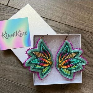 Kiani Kine hand-made beaded earrings